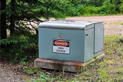 large green electrical box